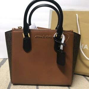 Michael kors brown Carolyn crossbody tote